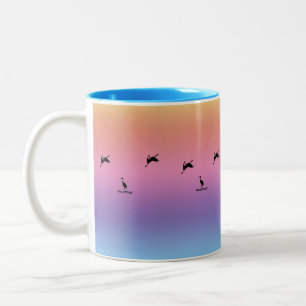 Mug - Oiseaux de rivage au coucher du soleil