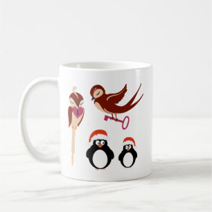 Mug Oiseaux en amour Clé de mon coeur Penguin