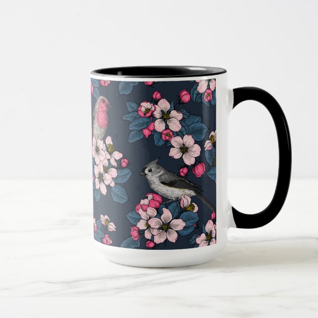 Mug Oiseaux et fleurs (Droite)