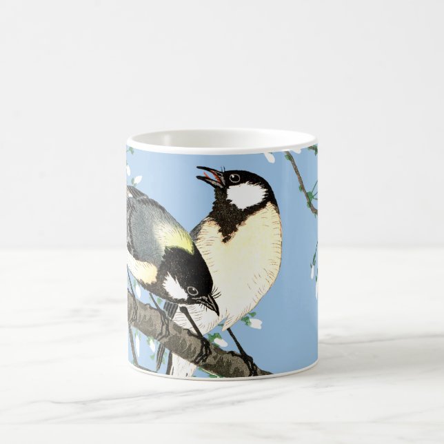 Mug Oiseaux et fleurs de cerisiers Ohara Koson (Centre)