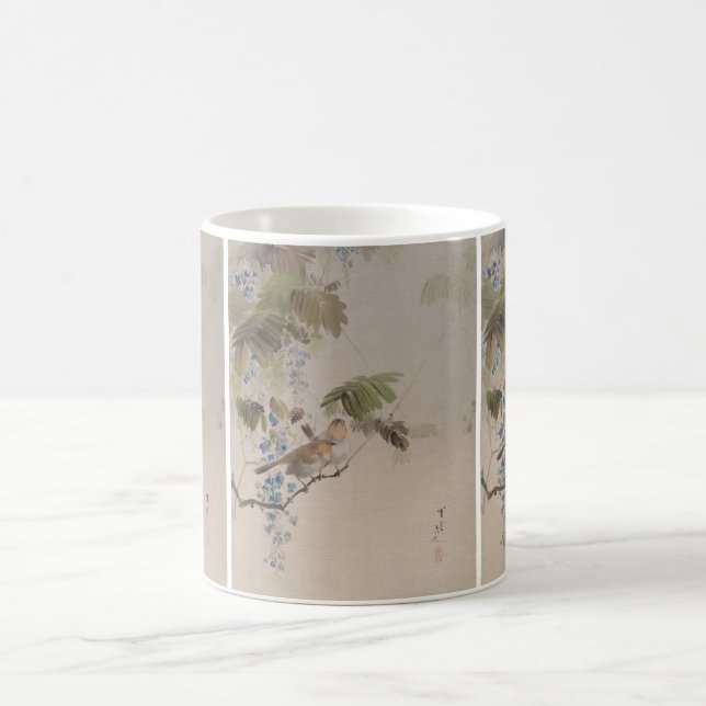 Mug Oiseaux et fleurs par Watanabe Seitei (Centre)