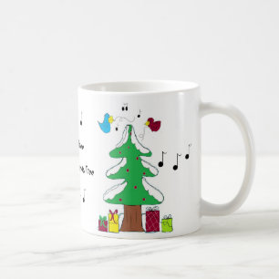 Mug Oiseaux et notes musicales