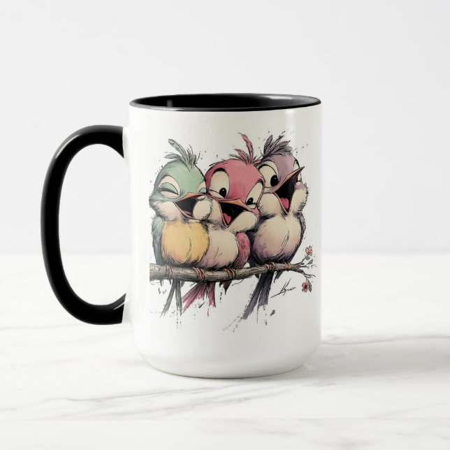 Mug Oiseaux fantaisistes (Gauche)
