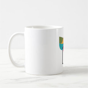 Mug Oiseaux modernes colorés - Oiseau minimaliste géom