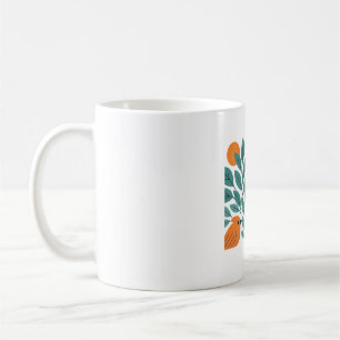 Mug Oiseaux naturels modernes - Heron stylisé et Songb