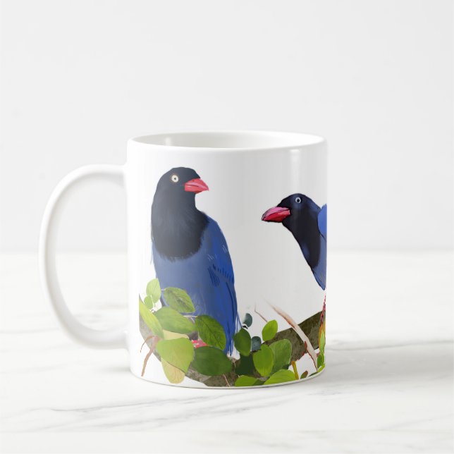Mug Oiseaux --Pie bleue de Taïwan (Gauche)