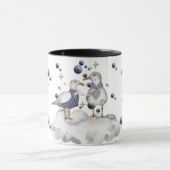 Mug Oiseaux Sur Une Plage (Centre)