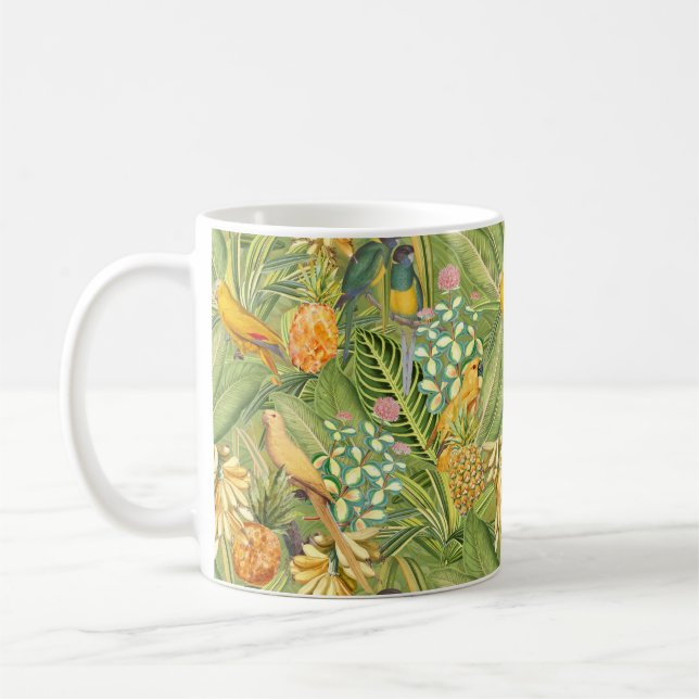 Mug Oiseaux Vintages tropicaux dans la Jungle Paradise (Gauche)