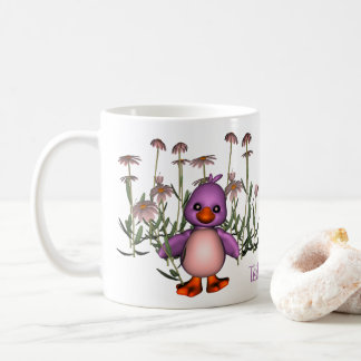 Mug Oiseaux Violets Et Marguerites Mignonnes Personnal