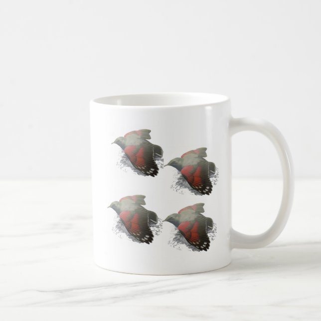 Mug Oiseaux volants vintage - Illustration botanique à (Droite)