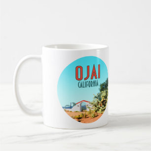 Mug Ojai California Succulent Cactus Vintage