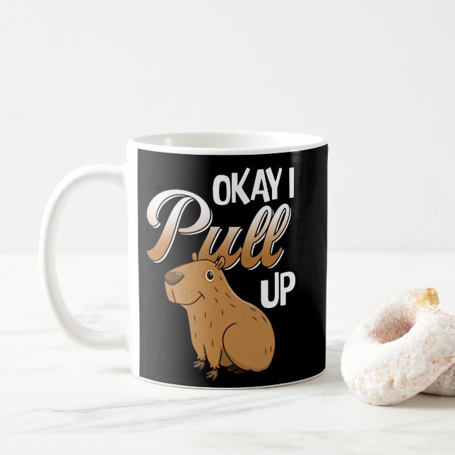 Mug OK, Je Ramasse Capybara Hydrochoerus hydrochaeris (Avec donut)