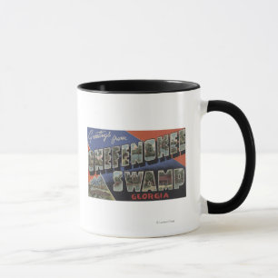 Mug Okefenokee Marécage, Géorgie - Grandes Lettres Scè