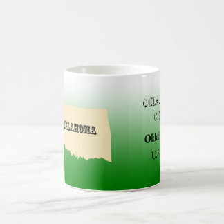 Mug - Oklahoma State Map avec la ville