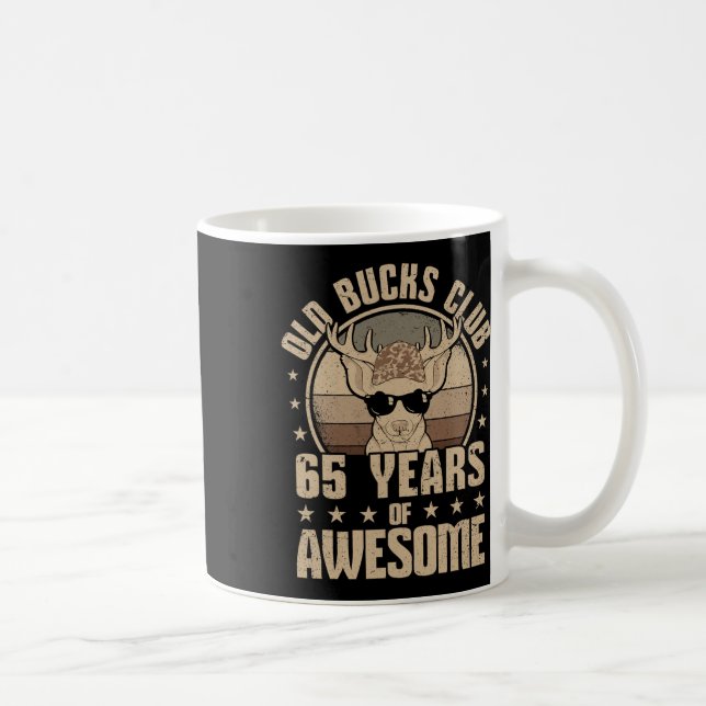Mug Old Bucks Club 65 Ans De Chasseur Awesome 65th Bir (Droite)