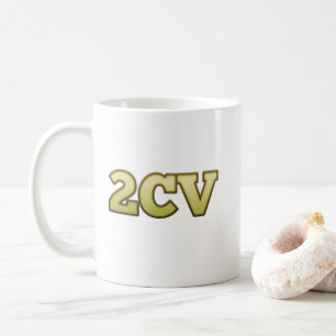Mug Oldtimer 2cv Ente Typografie