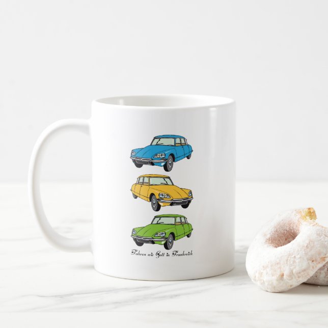 Mug Oldtimer Citroen DS19 (Avec donut)