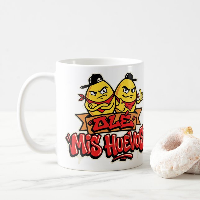 Mug Ole mis huevos 2 (Avec donut)
