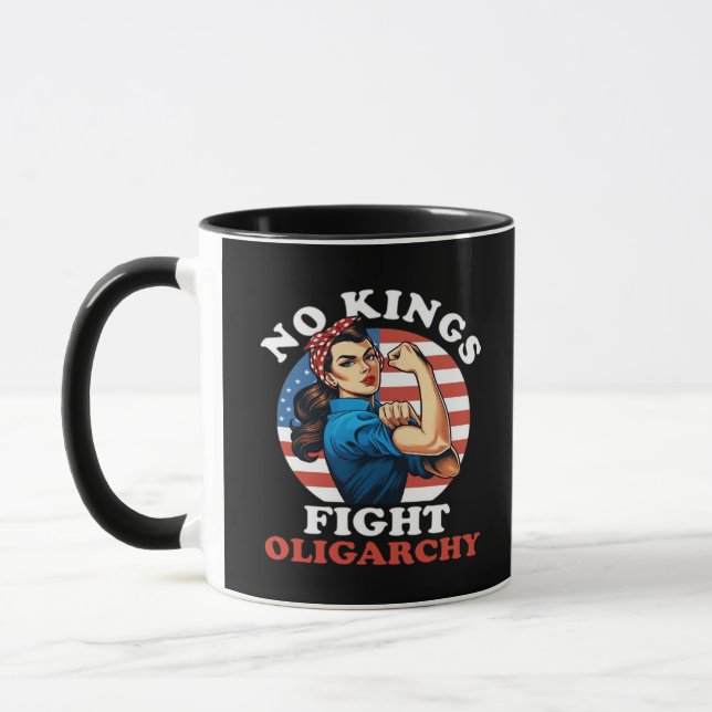 Mug Oligarchie sans rois Rétro Classique (Gauche)