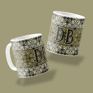 Mug Olive et Filigree noir