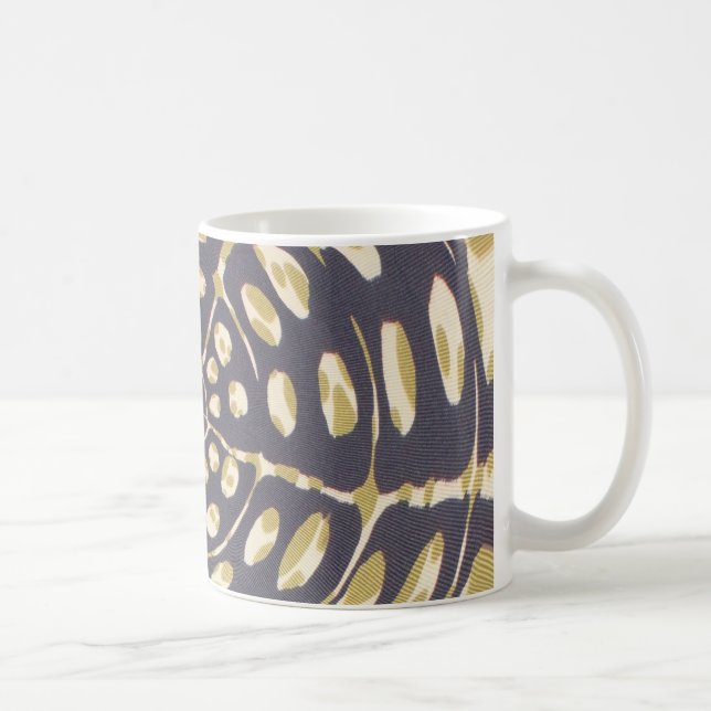 Mug Olive Green Polka Point Radial Motif Art Imprimer (Droite)
