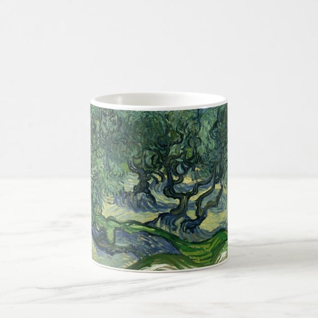 Mug Olive Trees par Van Gogh Peinture Art (Centre)