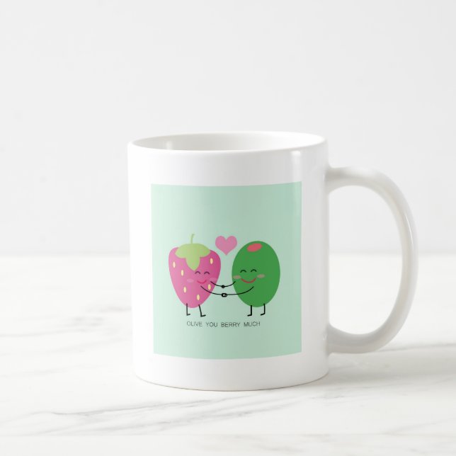 Mug Olive vous baie beaucoup (Droite)