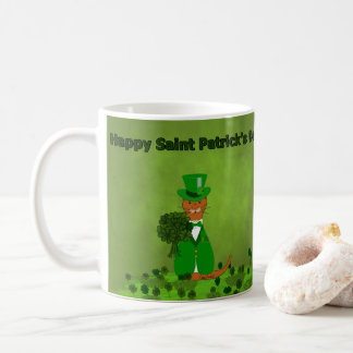 Mug Oliver Le Shamrock de cueillette de la loutre - Sa