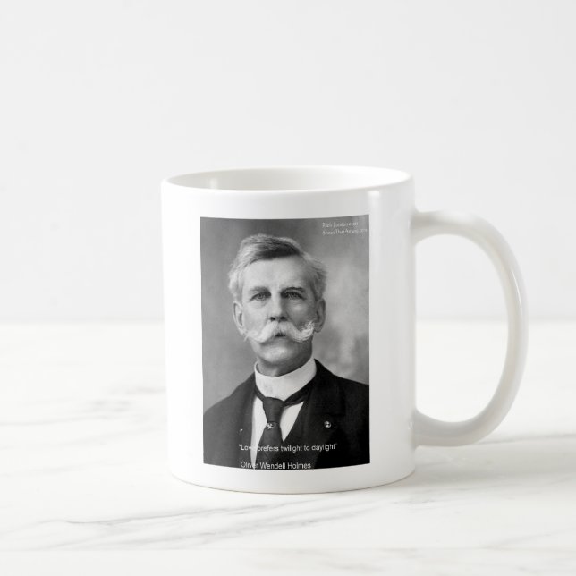 Mug Oliver W Holmes "Aimer le Crépuscule" Cadeaux et C (Droite)