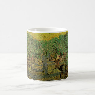 Mug Oliveraie avec personnages cueillant des olives, V
