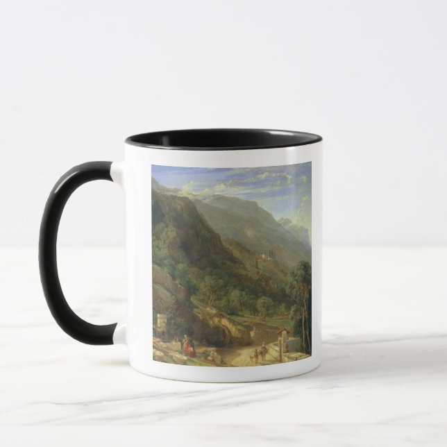 Mug Oliveraies chez Varenna, lac Como, Italie, 1861 (o (Gauche)
