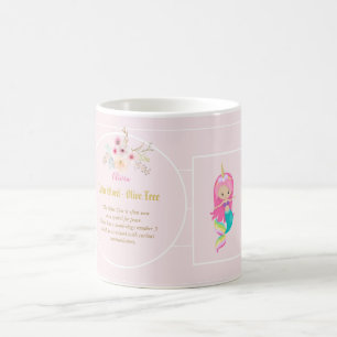Mug OLIVIA - Filles Nom Signification Cadeau - Sirène 