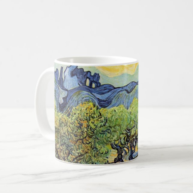 Mug Oliviers aux Alpilles par Vincent van Gogh (Devant gauche)