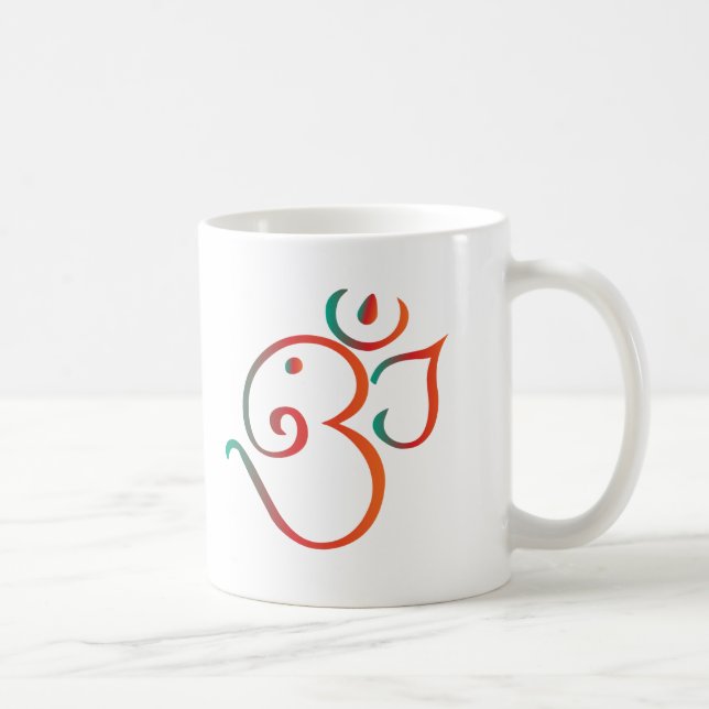 Mug OM-ganpati-vert-orange (Droite)