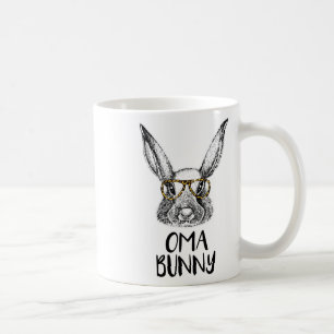 Mug Oma Bunny drôle de lapin de Pâques assorti à la ch