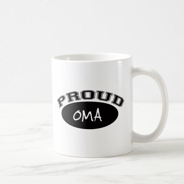 Mug Oma fier (noir) (Droite)