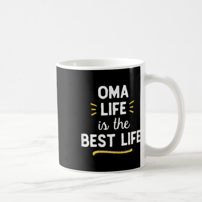 Mug Oma Life Est La Meilleure Vie Mignonne (Droite)