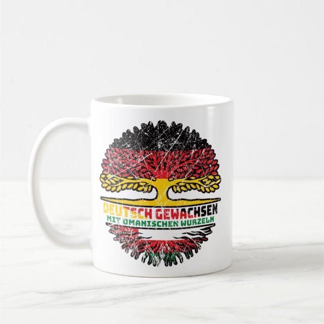 Mug Oman Omanisch Deutsch Deutschland Baum Racine (Gauche)
