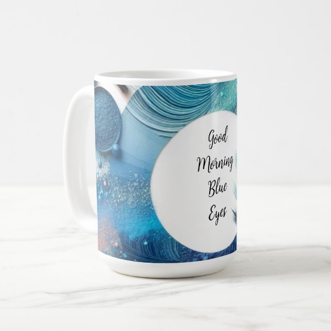 Mug Ombre à Paupières Blue Glam Vibe Matin (Devant gauche)