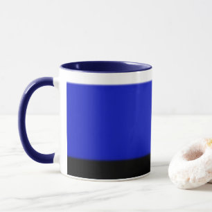 Mug Ombre blanc, bleu foncé et noir