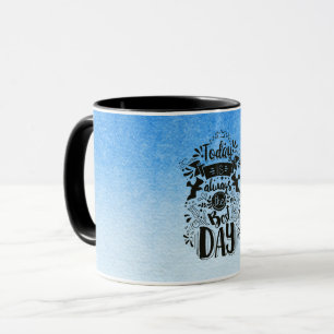 Mug Ombre Bleu et blanc Plonger dans des teintes oniri