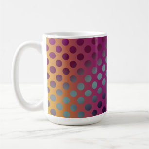 Mug Ombre Passion Fruits Pois Maroon Jaune Turquoise