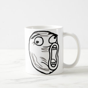 Mug omfg d'omg de rofl d'humour de meme de visage de