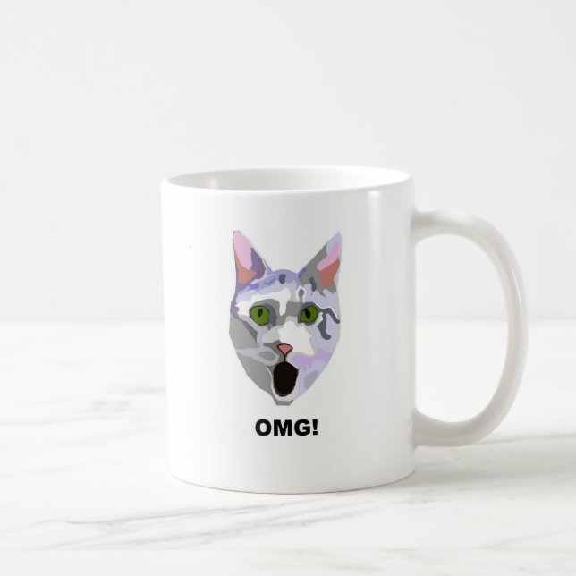 Mug OMG ! CAT 'ce qu'il a vu ? ' (Droite)