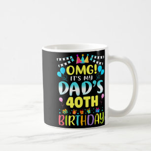 Mug Omg C'est les 40 ans de mon père Douce 40 ans