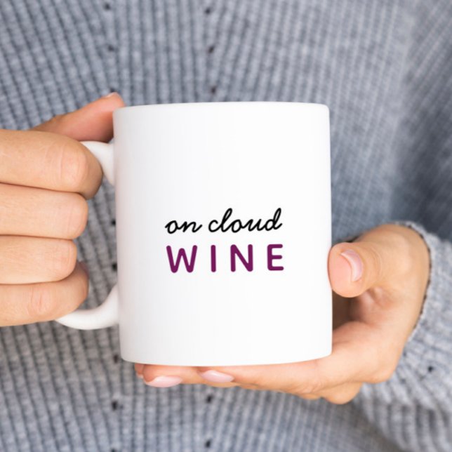 Mug On Cloud Wine Pun (Créateur téléchargé)