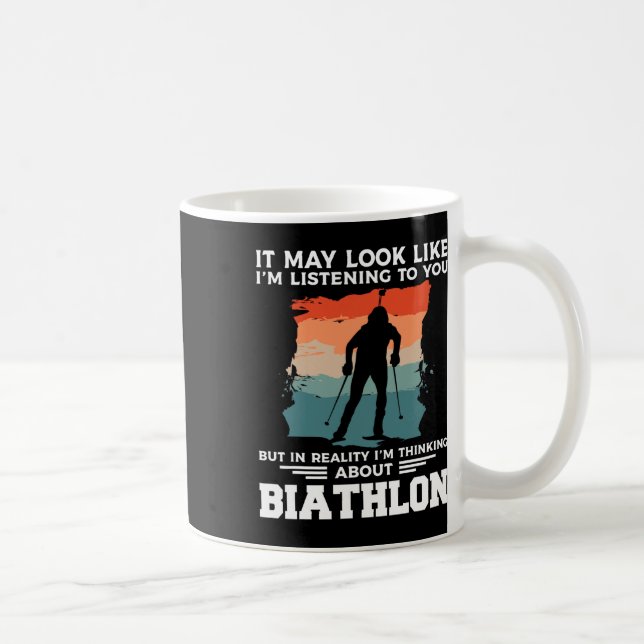 Mug On dirait que je vous écoute Biathlon Bia (Droite)