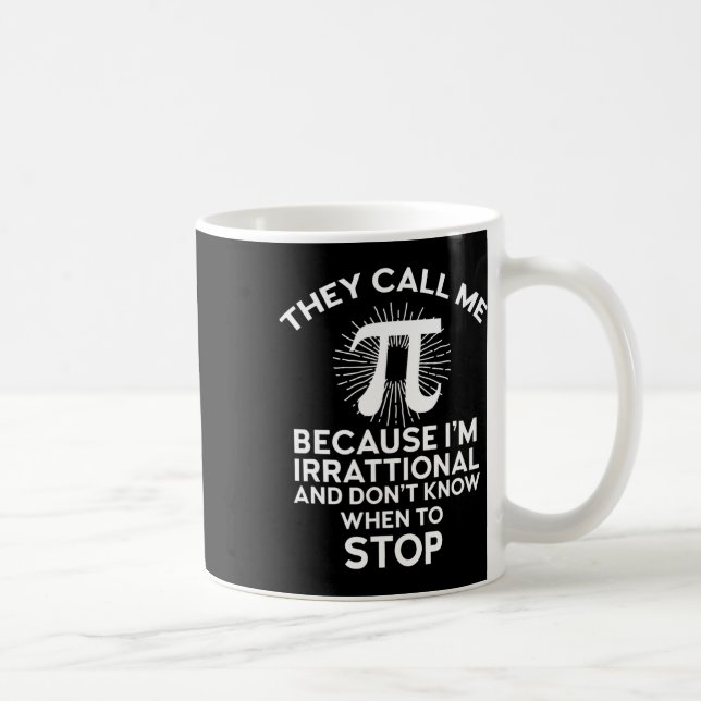Mug On M'Appelle Pi Funny Math Enseignant Geek 3.14 Pi (Droite)