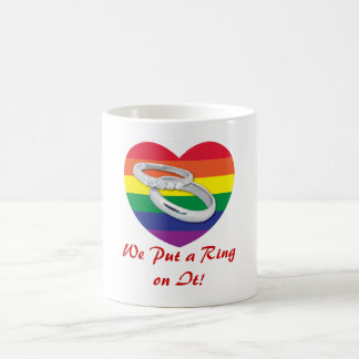 Mug On met une bague sur elle Mariage gay