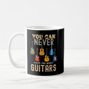 Mug On ne peut jamais avoir trop de chemises guitares